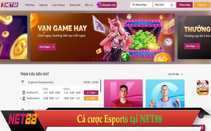 Cá cược Esports tại NET88